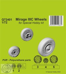 Mirage IIIC Wheels - 1/72 - Special Hobby