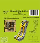 Mirage IIIC (M.-B. Mk.4) Seat - 1/72