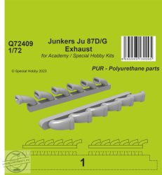 Junkers Ju 87D/G Exhausts - 1/72 - Academy, Special Hobby...