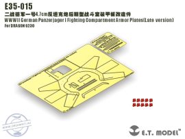 WWII German Panzerjager I Fighting Compartment Armor Plates（Late version) - 1/35 - Dragon