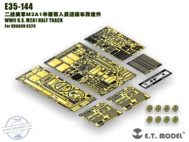 WWII U.S. M2A1 Half-Track - 1/35 - Dragon (6 fotomaratott lap, 8 gyanta alkatrész)