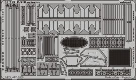 P-51B exterior - 1/32 - Trumpeter