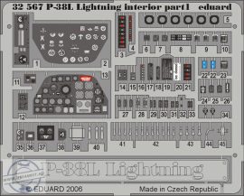 P-38L interior - 1/32 - Trumpeter