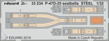 P-47D-25 seatbelts STEEL- 1/32