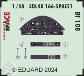 Bf 108 SPACE  fotomaratott övvel - 1/48 - Eduard