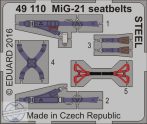 MiG-21 seatbelts STEEL - 1/48