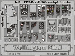 Wellington Mk.I cockpit interior- 1/48 - Trumpeter