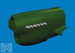   P-40 exhaust stacks rounded PRINT - 1/48 - Eduard elsősorban