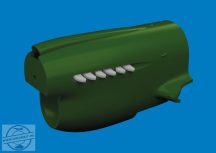   P-40 exhaust stacks rounded PRINT - 1/48 - Eduard elsősorban