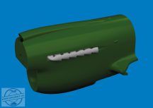   P-40 exhaust stacks fishtail PRINT - 1/48 - Eduard elsősorban