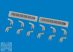 P-40 exhaust stacks fishtail PRINT - 1/48 - Eduard elsősorban