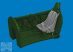 P-40 seat w/ integral belts Type 1 PRINT - 1/48 - Eduard elsősorban