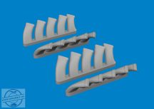 Mosquito exhaust stacks PRINT - 1/48 - Tamiya elsősorban