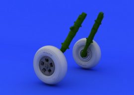Spitfire wheels - 5 spoke, smooth tire - 1/48 - Eduard