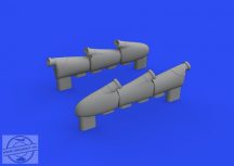Hurricane Mk.I exhaust stacks - 1/72 - Arma Hobby/Eduard