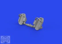 Bf 109E rudder pedals early PRINT 1/72
