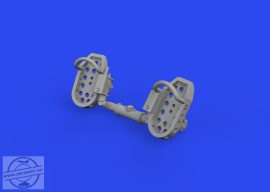 Bf 109E rudder pedals late PRINT - 1/72