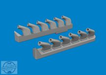 P-51 exhaust stacks PRINT - 1/72 - Tamiya elsősorban