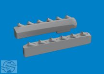   P-51 exhaust stacks w/ fairing PRINT - 1/72 - Tamiya elsősorban