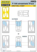 F-14A windshield TFace - 1/48 - GWH