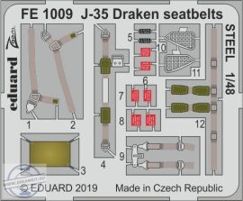 J-35 Draken seatbelts STEEL- 1/48