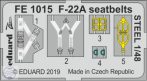 F-22A seatbelts STEEL - 1/48