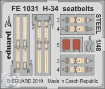 H-34 seatbelts STEEL - 1/48