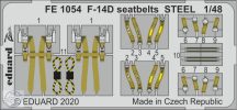 F-14D seatbelts STEEL - 1/48