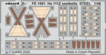 He 111Z seatbelts STEEL - 1/48