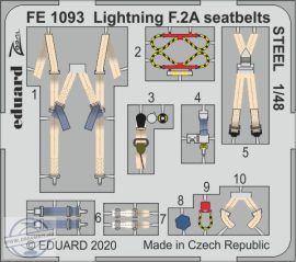 Lightning F.2A seatbelts STEEL - 1/48