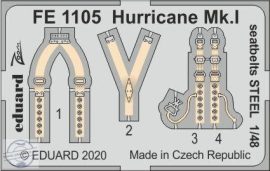 Hurricane Mk.I seatbelts STEEL - 1/48