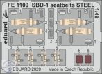 SBD-1 seatbelts STEEL - 1/48