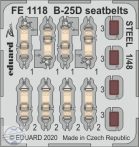 B-25D seatbelts STEEL - 1/48