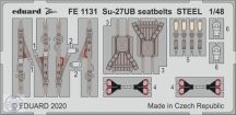 Su-27UB seatbelts STEEL - 1/48 - KITTY HAWK