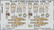 F-104DJ seatbelts early STEEL - 1/48