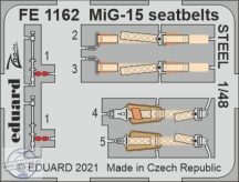 MiG-15 seatbelts STEEL - 1/48
