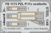 PZL P.11c seatbelts STEEL - 1/48