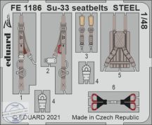 Su-33 seatbelts STEEL - 1/48