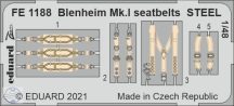 Blenheim Mk.I seatbelts STEEL - 1/48