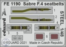 Sabre F.4 seatbelts STEEL - 1/48