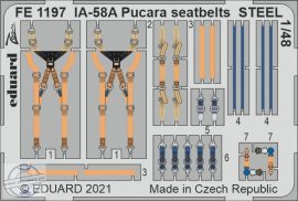 IA-58A Pucara seatbelts STEEL - 1/48