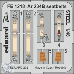 Ar 234B seatbelts STEEL - 1/48