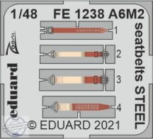A6M2 Zero seatbelts STEEL - 1/48