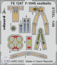 F-104S seatbelts STEEL - 1/48