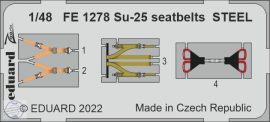 Su-25 seatbelts STEEL - 1/48
