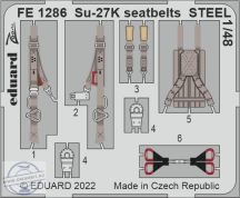 Su-27K seatbelts STEEL - 1/48