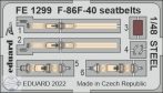 F-86F-40 Sabre seatbelts STEEL - 1/48