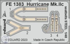 Hurricane Mk. IIc seatbelts STEEL - 1/48