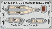 P-47D-30 biztonsági övek ACÉL - 1/48 - Miniart