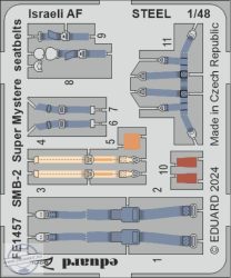 SMB-2 Super Mystere seatbelts Israeli AF STEEL - 1/48